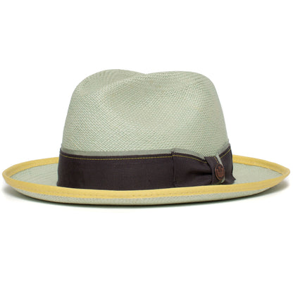 Goorin Bros. hartman wide brim toquilla straw fedora Sky left side view