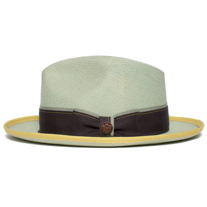 Goorin Bros. hartman wide brim toquilla straw fedora Sky side view