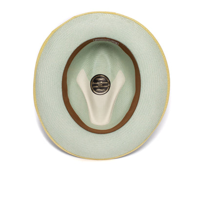 Goorin Bros. hartman wide brim toquilla straw fedora Sky under view