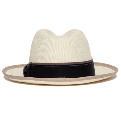 Goorin Bros. hartman wide brim toquilla straw fedora White back view