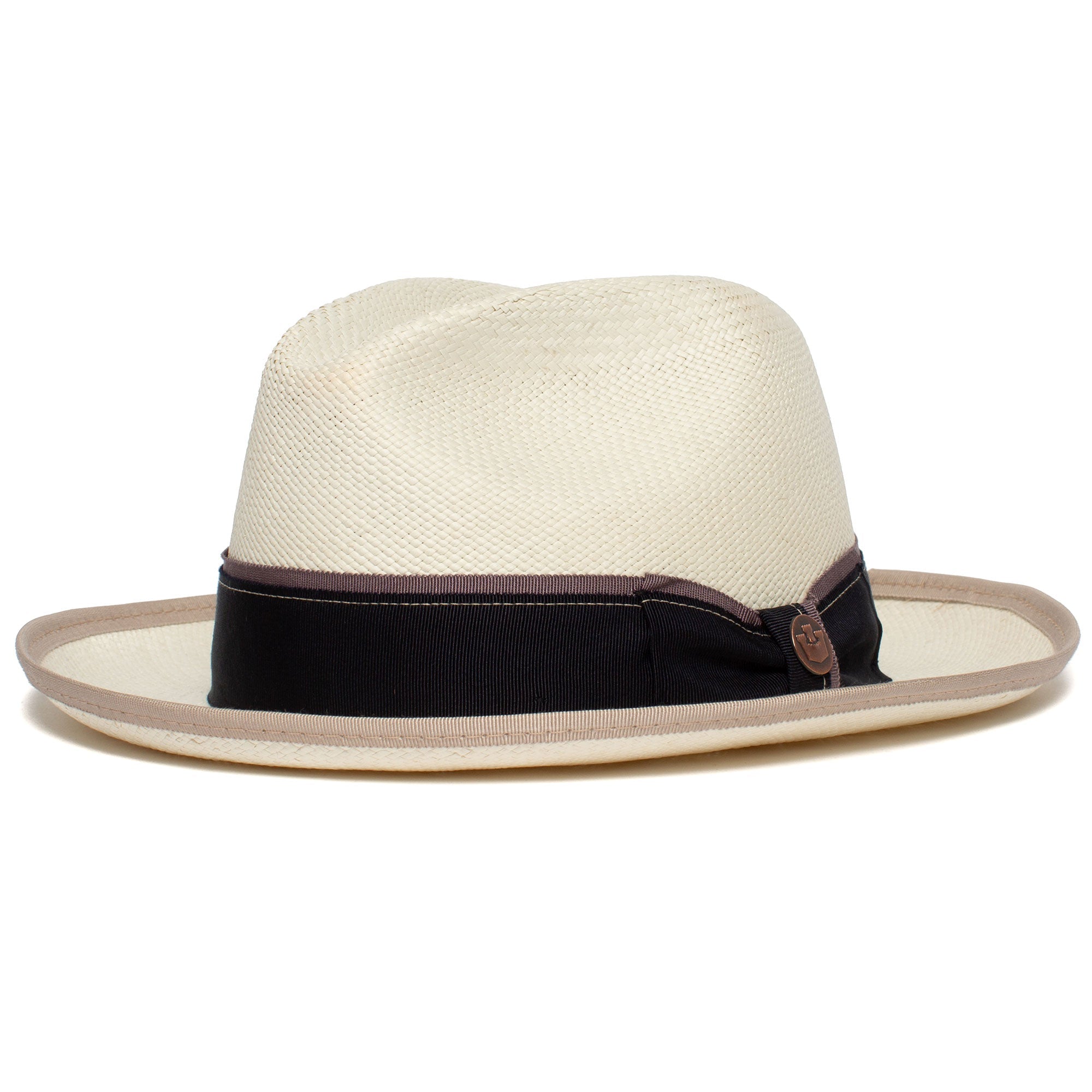 Goorin Bros. hartman wide brim toquilla straw fedora White left side view