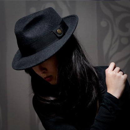 Goorin Bros. bogart wool wide brim fedora Black  womens styling