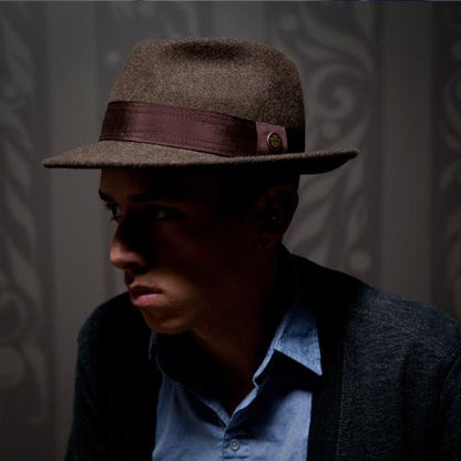 Goorin Bros. bogart wool wide brim fedora Dark Brown  mens styling