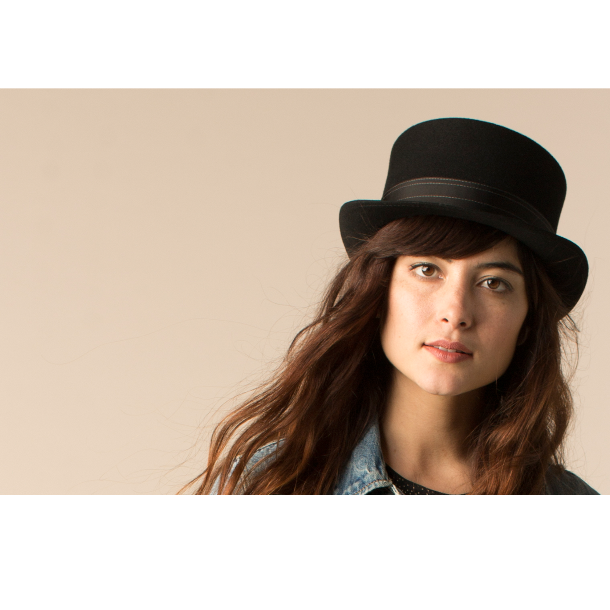 Goorin Bros. white rabbit wool top hat Black  womens styling