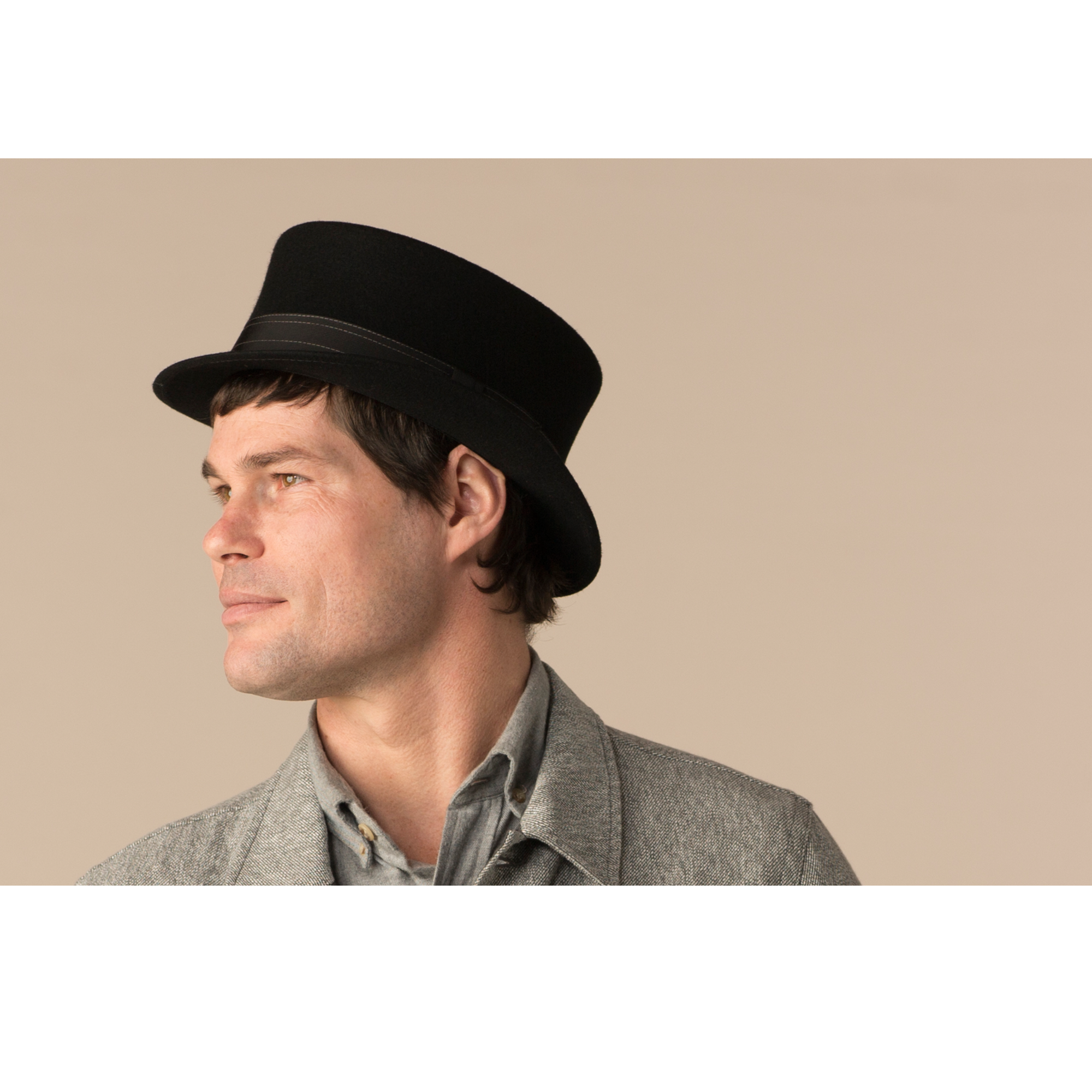 Goorin Bros. white rabbit wool top hat Black  mens styling