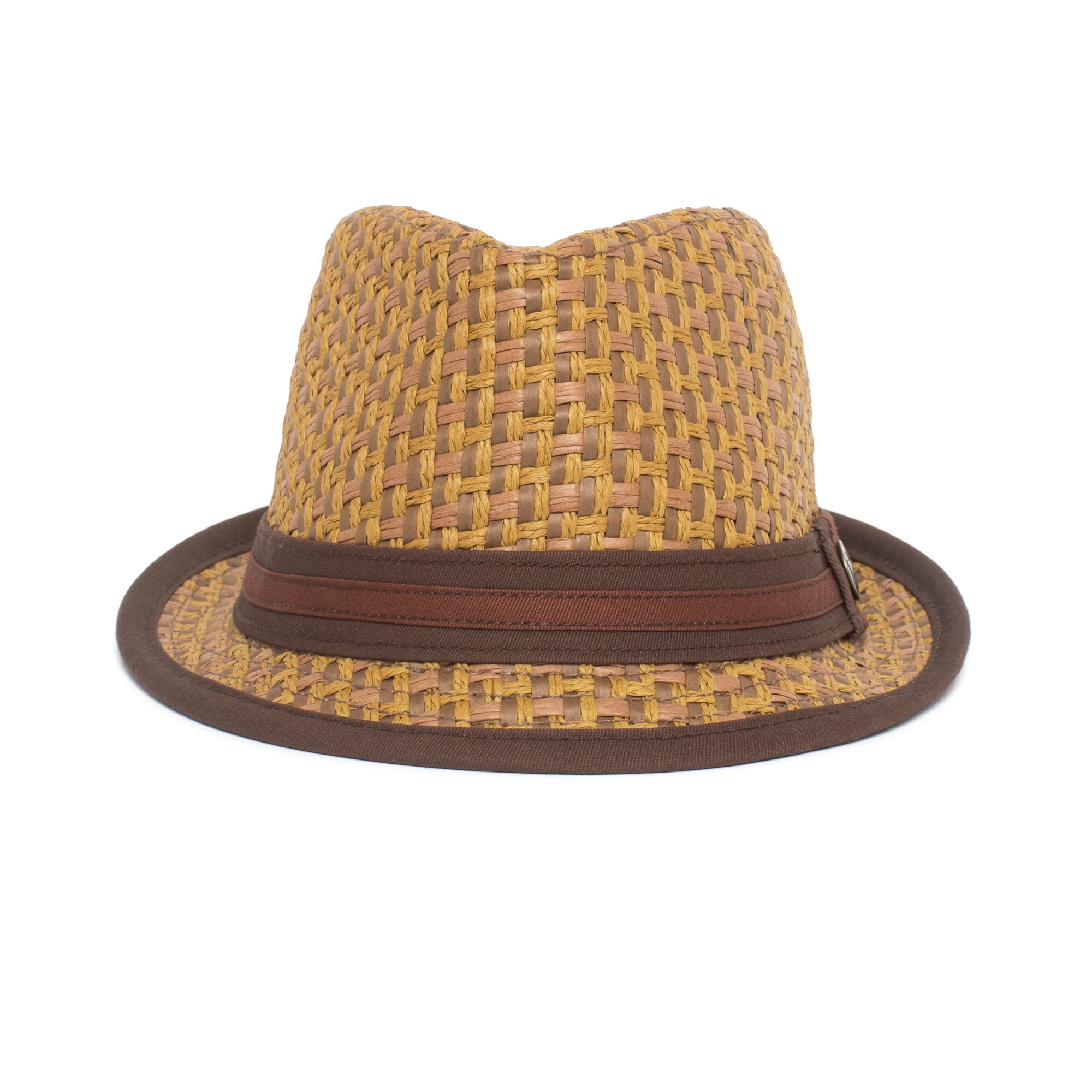 Goorin Bros. eric b straw a crown fedora Brown front view