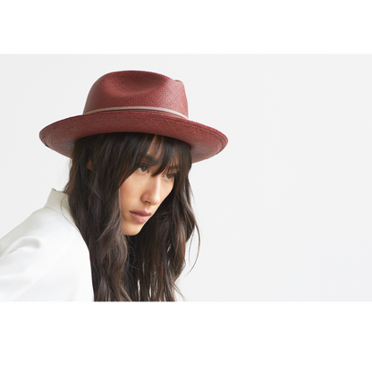 Goorin Bros. Ruben Gonzalez Burgundy fedora womens styling