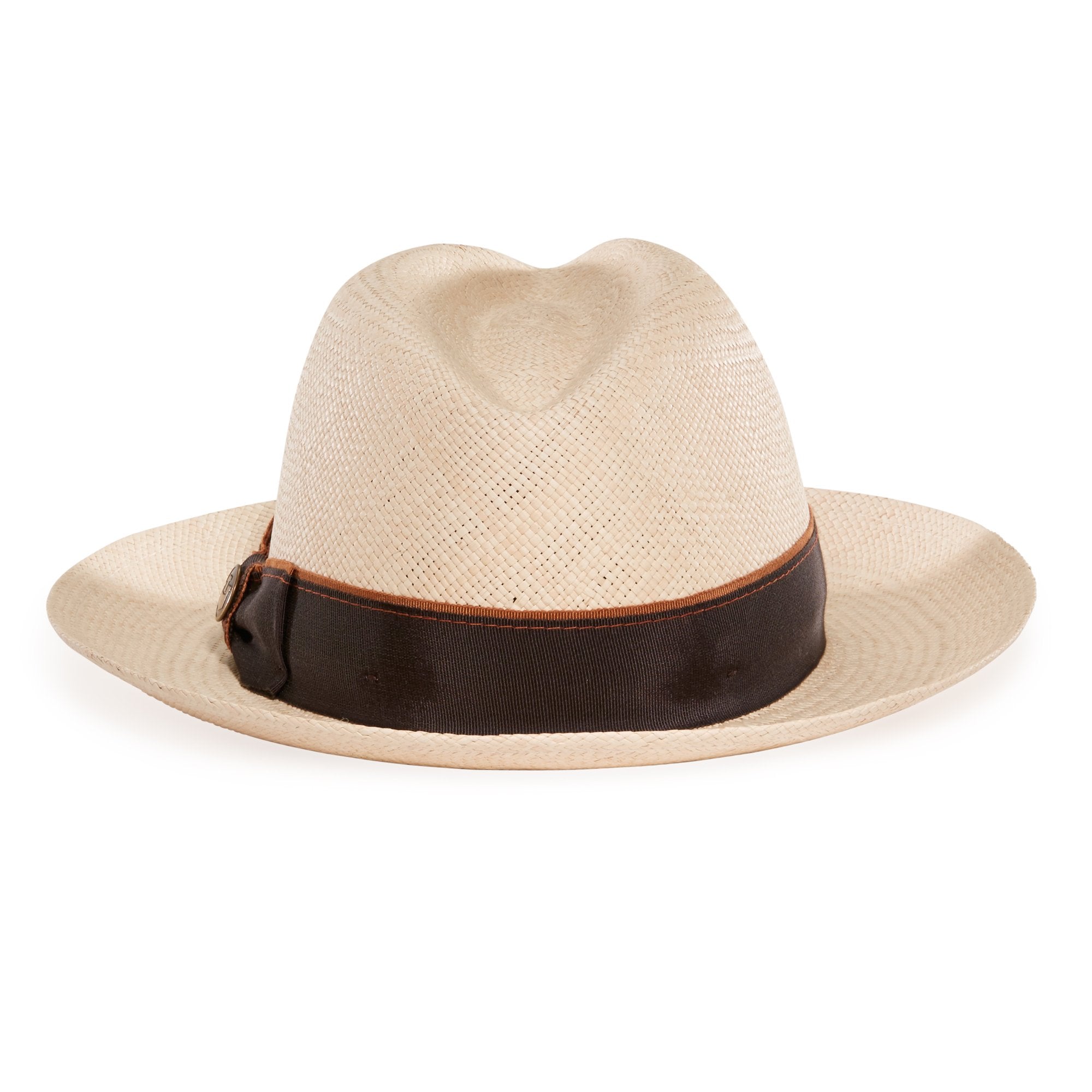 Goorin Bros. ruben gonzalez center dent wide brim straw fedora hat Natural back view