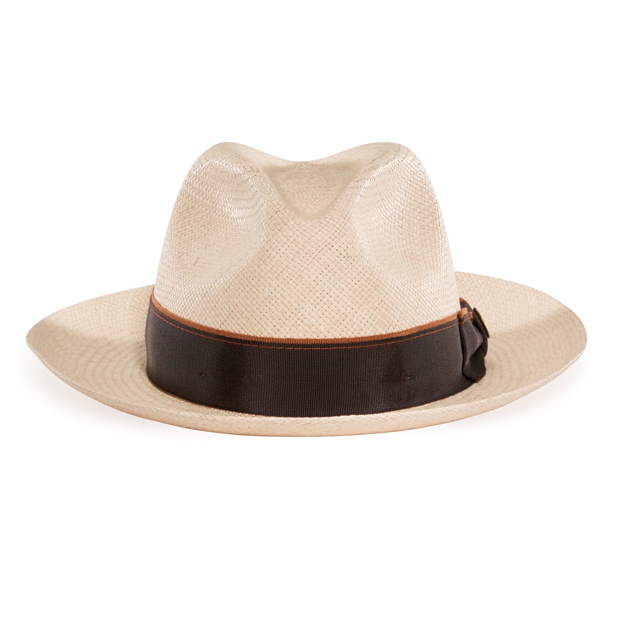 Goorin Bros. ruben gonzalez center dent wide brim straw fedora hat Natural front view