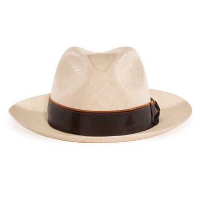 Goorin Bros. ruben gonzalez center dent wide brim straw fedora hat Natural front view