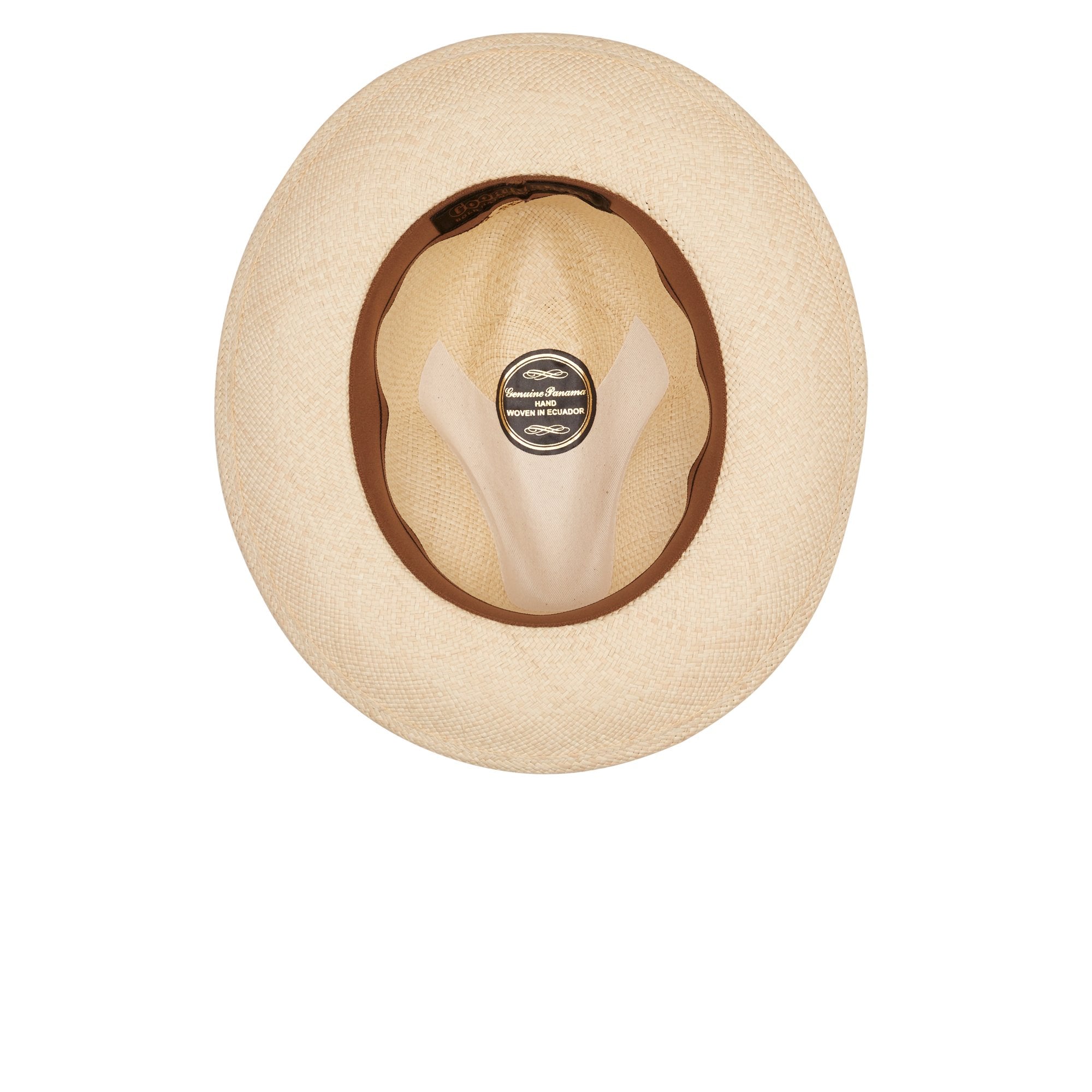 Goorin Bros. ruben gonzalez center dent wide brim straw fedora hat Natural under view