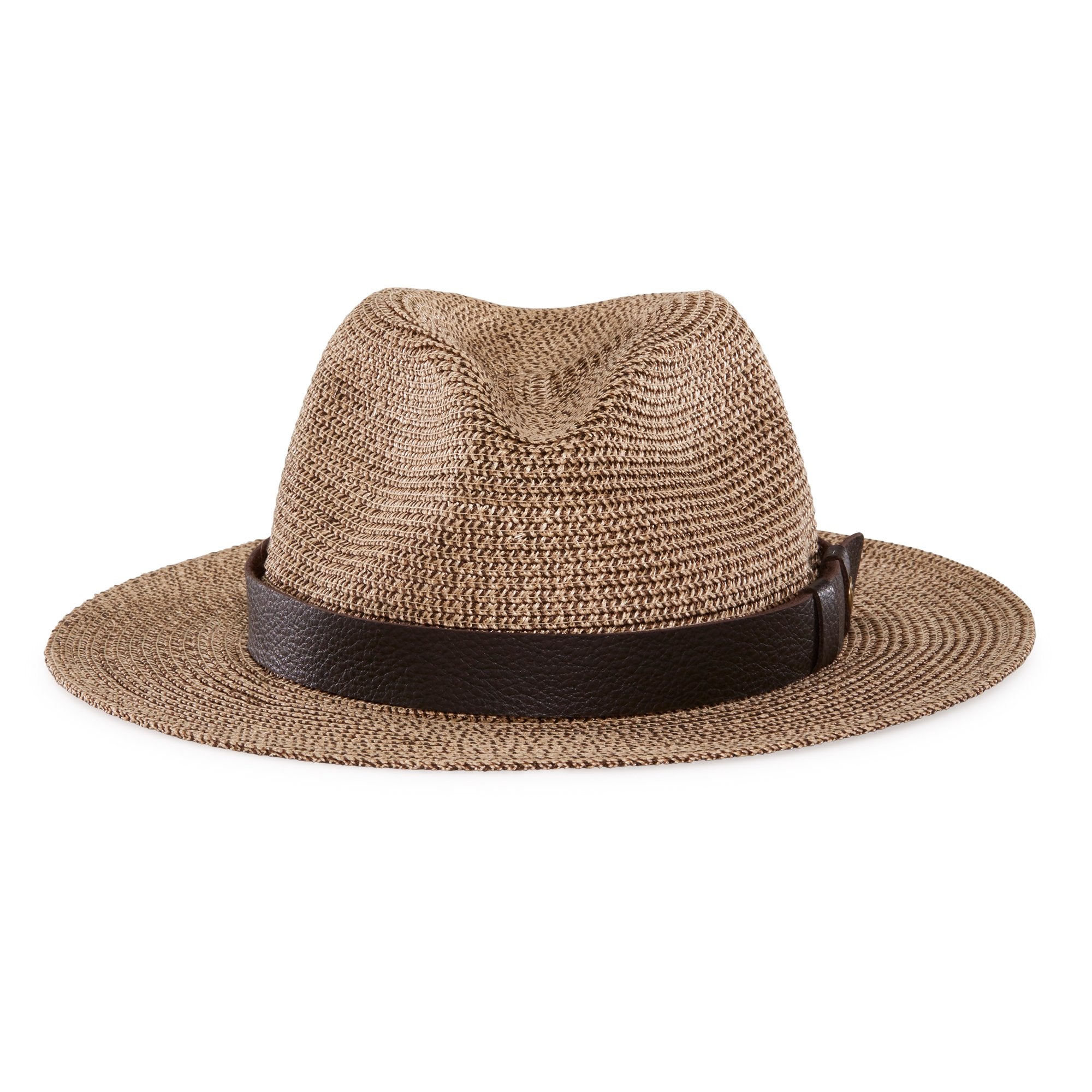 Goorin Bros. henri straw wide brim fedora Tan front view