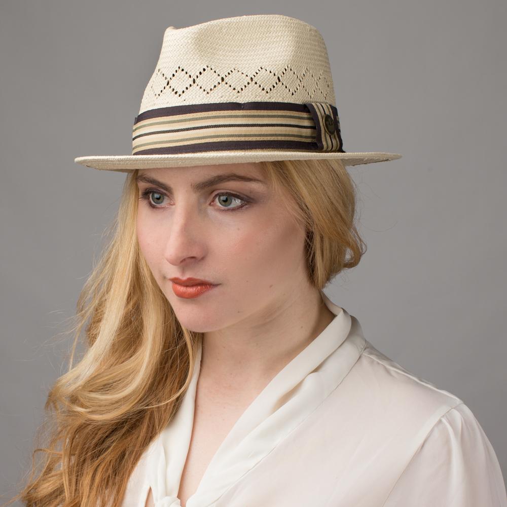 Goorin Bros. etienne straw wide brim fedora White  womens styling