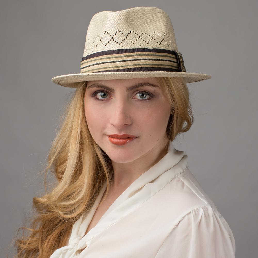 Goorin Bros. etienne straw wide brim fedora White  womens styling