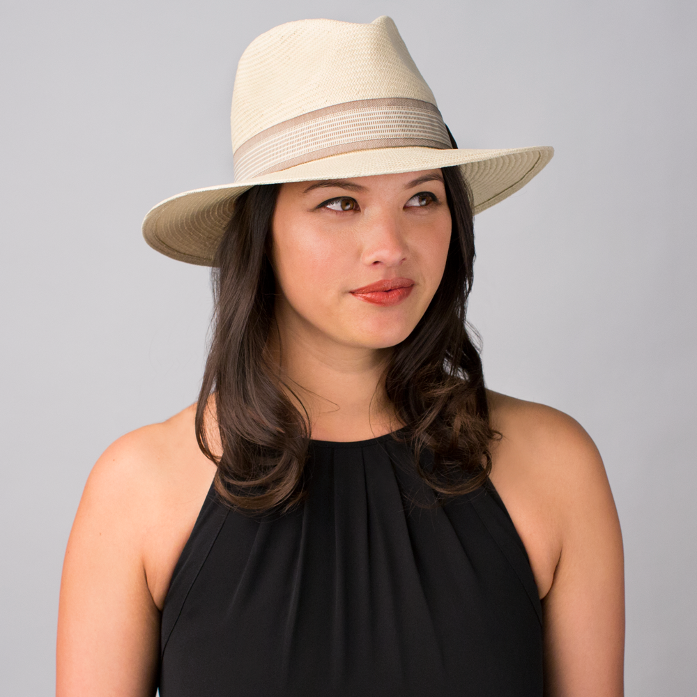 Goorin Bros. poolside straw wide brim fedora White  womens styling