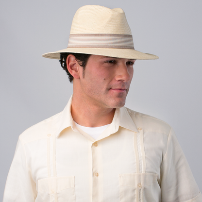 Goorin Bros. poolside straw wide brim fedora White  mens styling