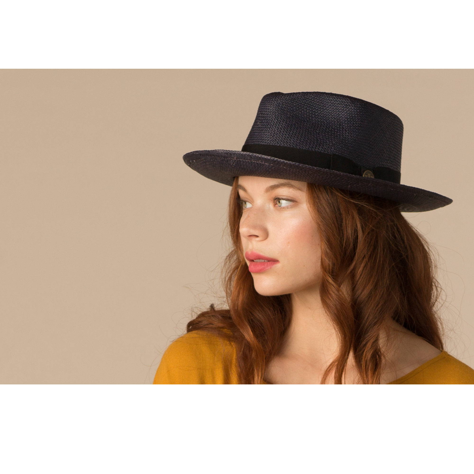 Goorin Bros. Big John Navy fedora womens styling