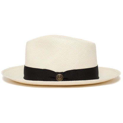 Goorin Bros. big john teardrop wide brim straw fedora hat White side view