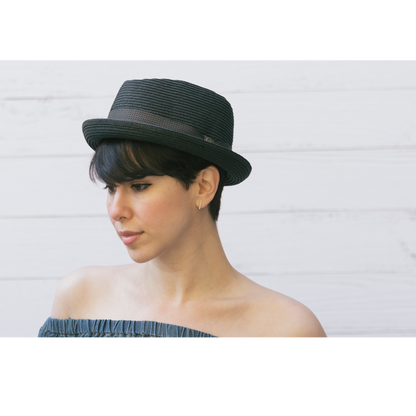 Goorin Bros. Tropicana Black porkpie womens styling