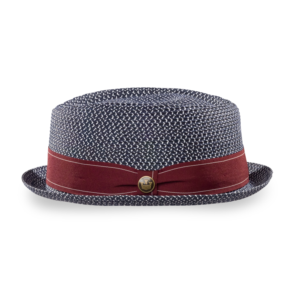 Goorin Bros. Guillermo Navy porkpie left side view
