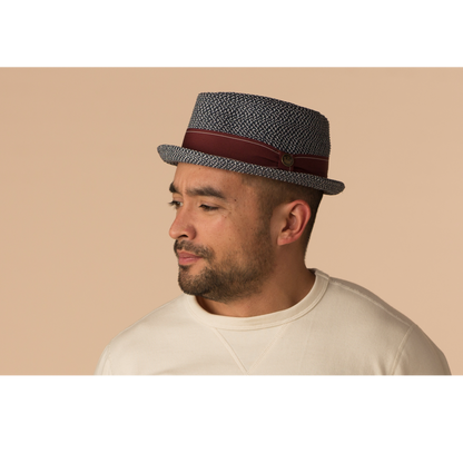 Goorin Bros. Guillermo Navy porkpie mens styling