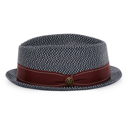 Goorin Bros. Guillermo Navy porkpie side view