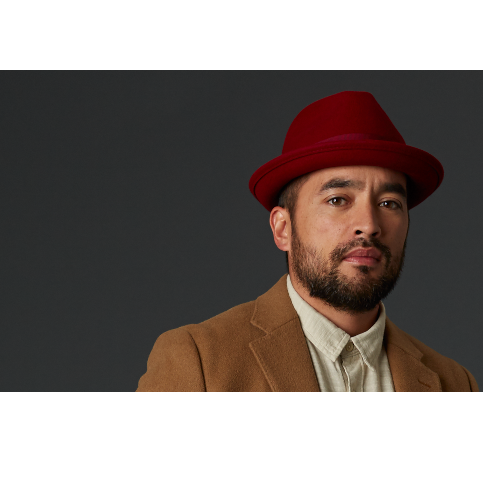 Goorin Bros. good boy center dent short brim felt fedora hat Red  mens styling