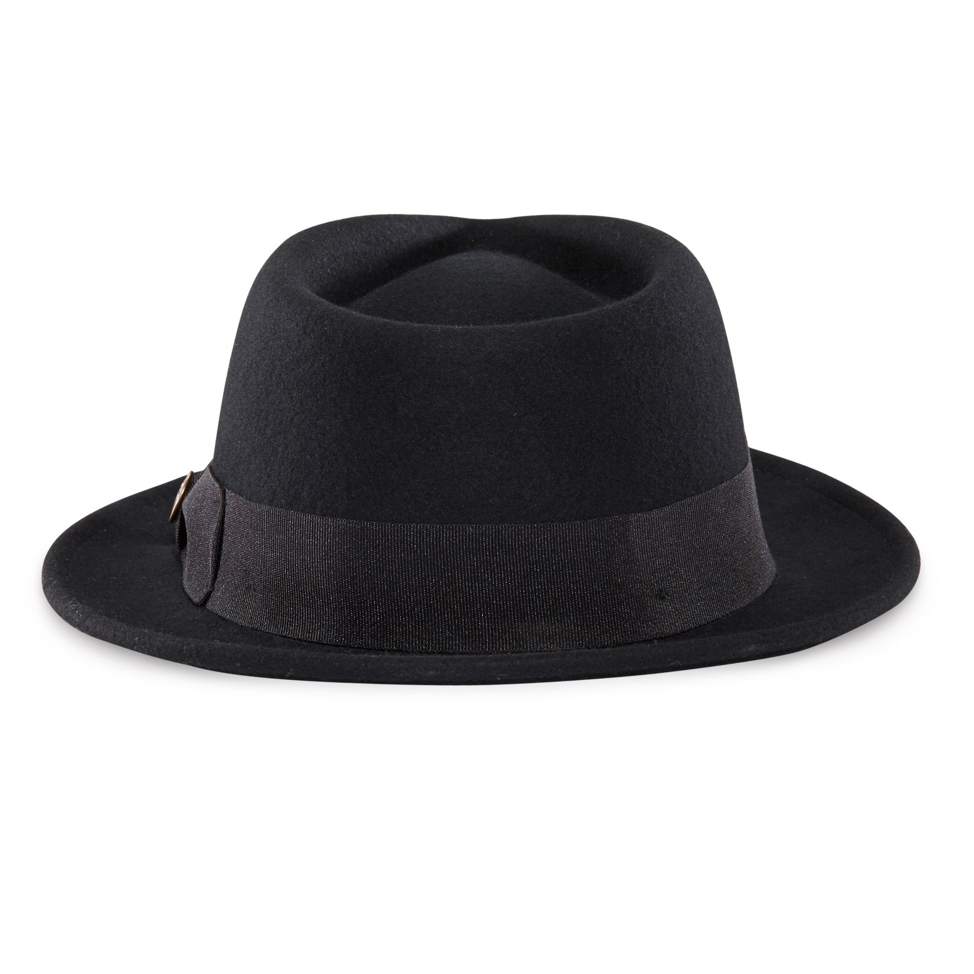 Goorin Bros. mr paxton teardrop medium brim felt fedora hat Black back view