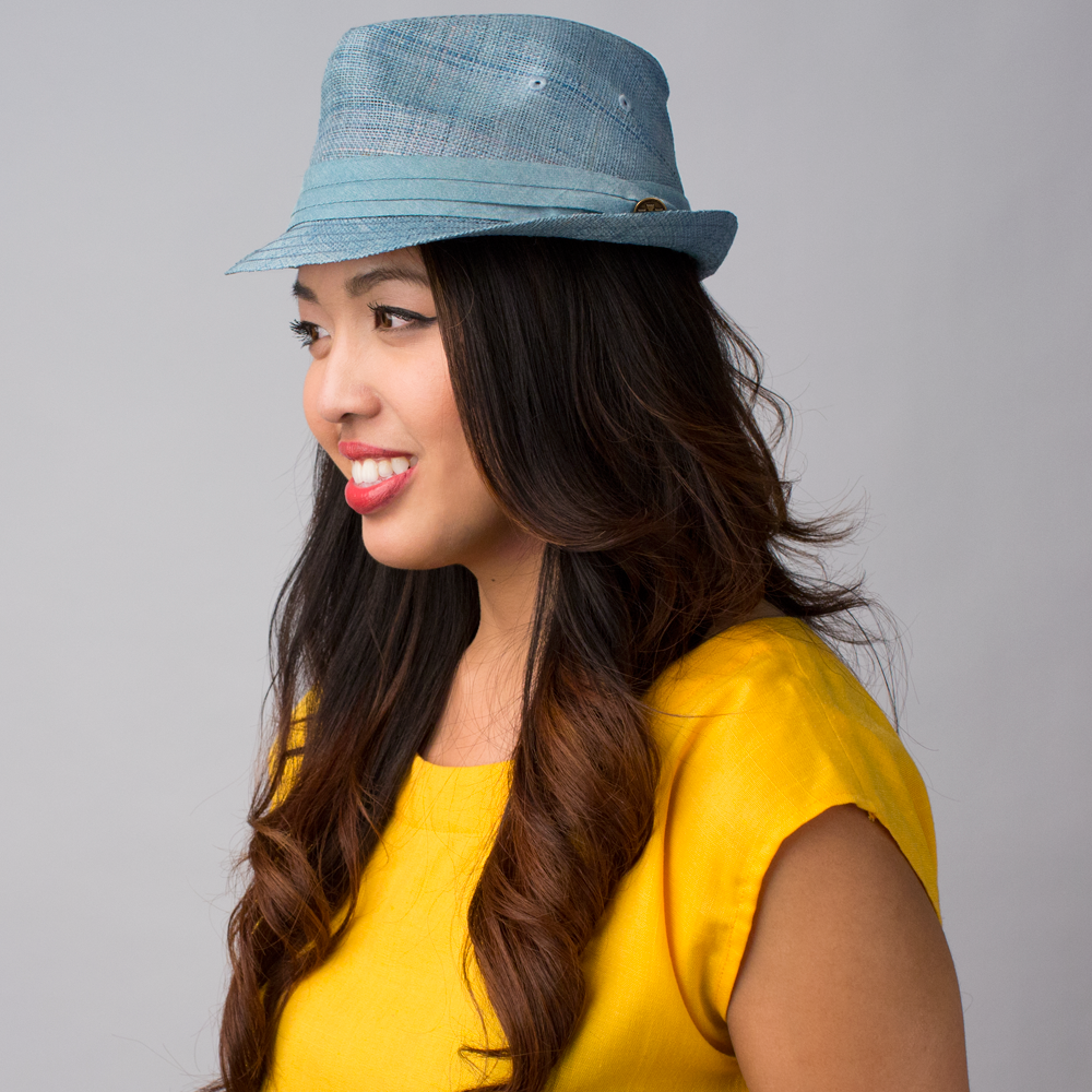 Goorin Bros. playa sirena straw a crown fedora Blue  womens styling