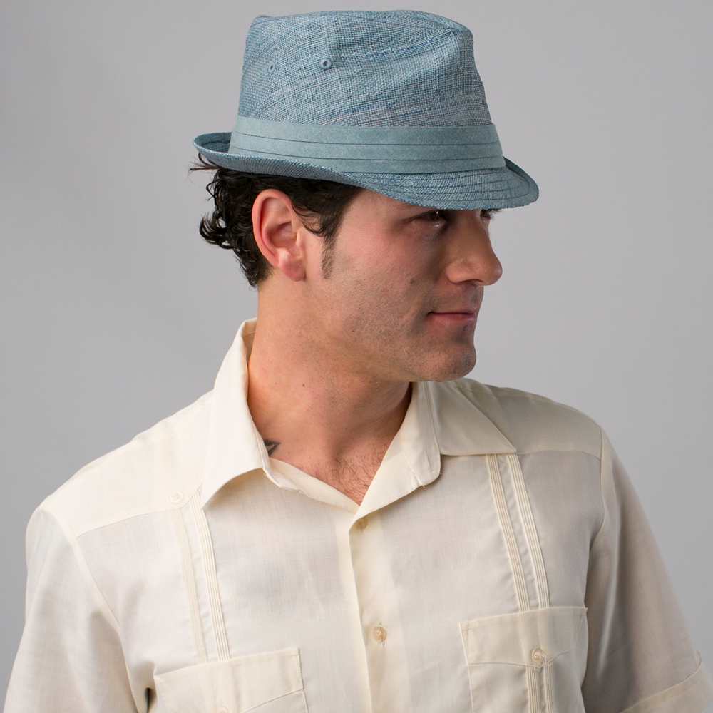 Goorin Bros. playa sirena straw a crown fedora Blue  mens styling