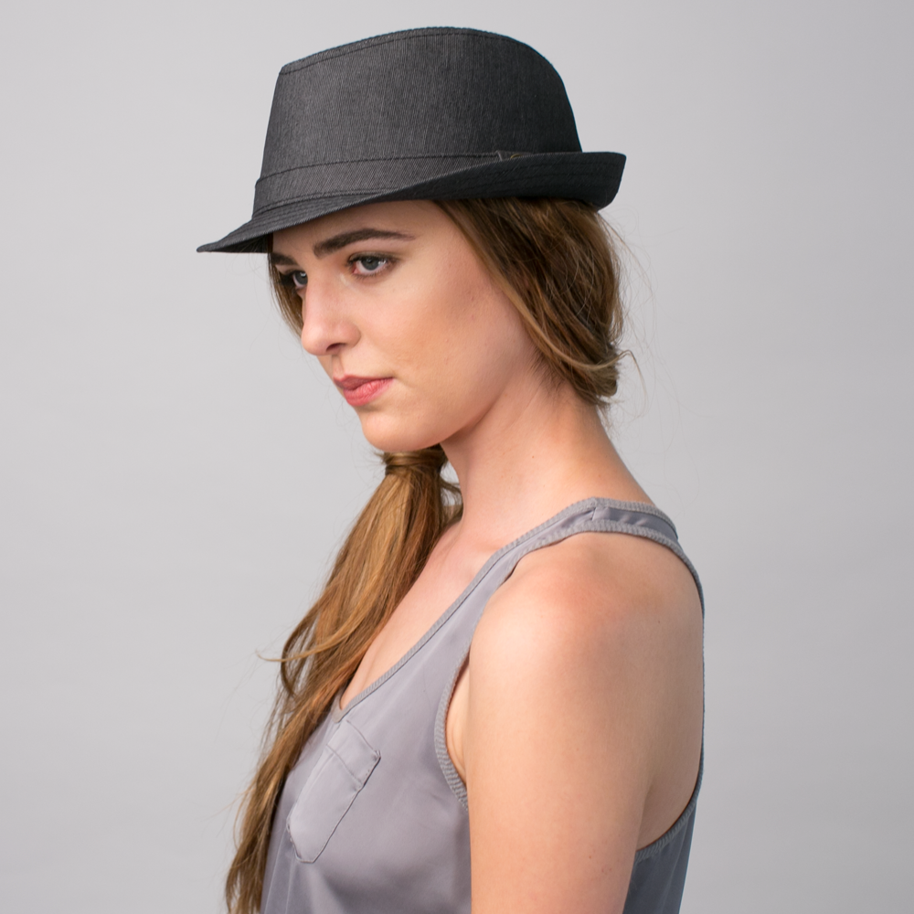 Goorin Bros. galaxy explorer cotton stroller fedora Black  womens styling