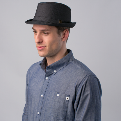 Goorin Bros. galaxy explorer cotton stroller fedora Black  mens styling