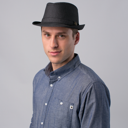 Goorin Bros. galaxy explorer cotton stroller fedora Black  mens styling
