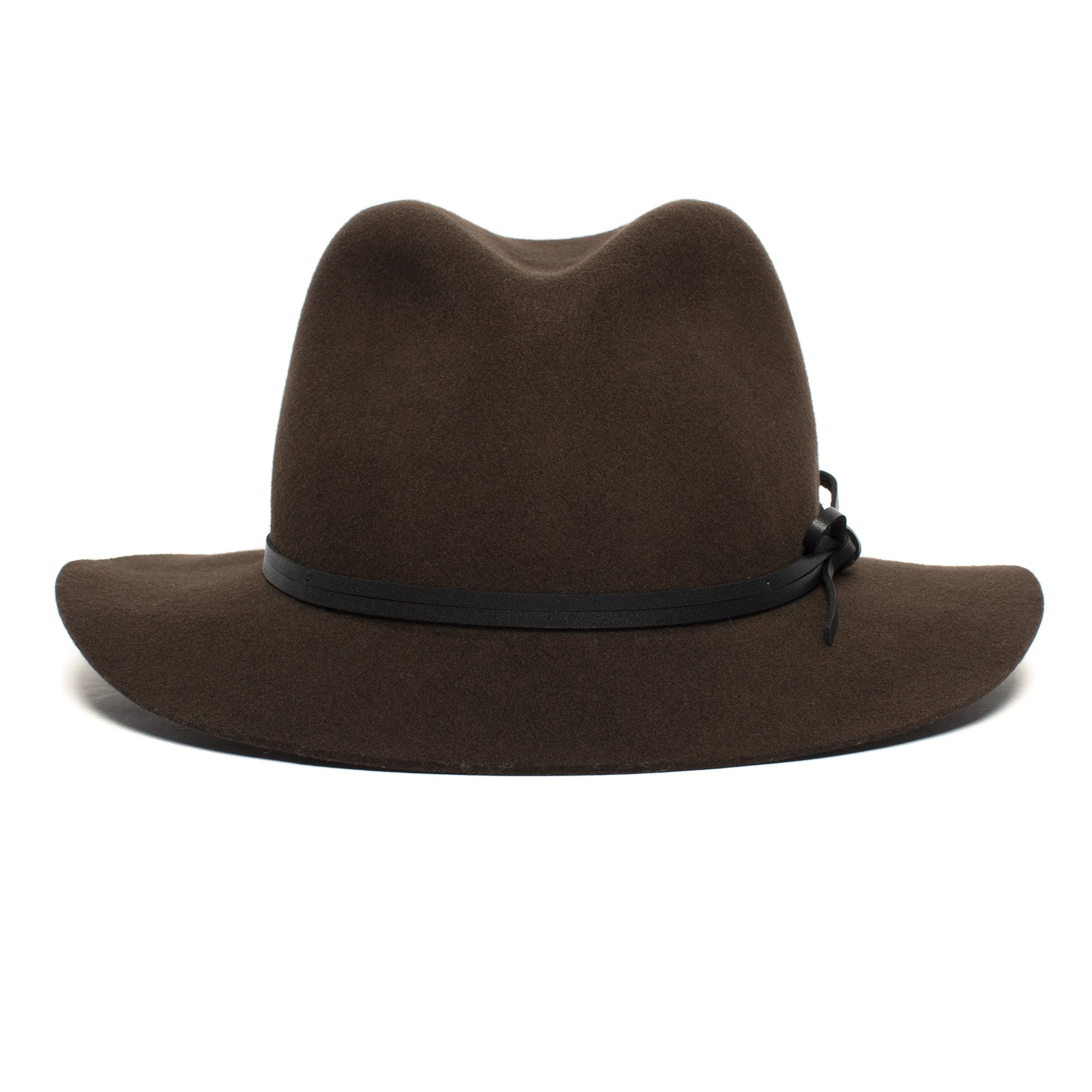 Goorin Bros. maise lock wool wide brim fedora Brown front view