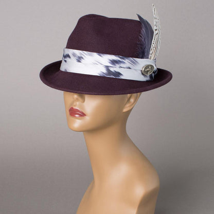 Goorin Bros. ron derbundy wool wide brim fedora Purple  womens styling