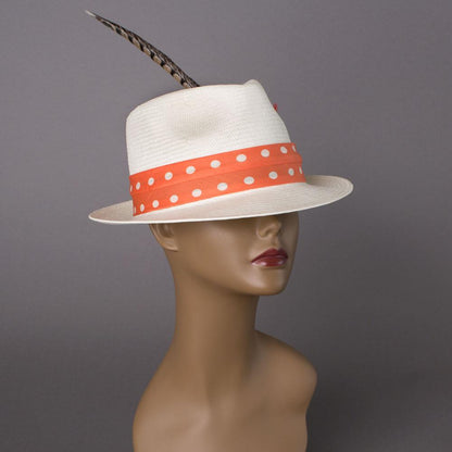 Goorin Bros. oh sheila straw wide brim fedora White  womens styling