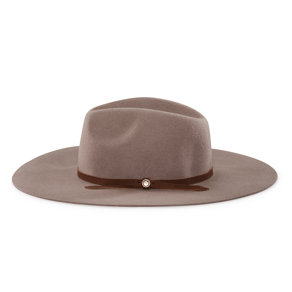 Goorin Bros. Ms. Danke Taupe fedora left side view