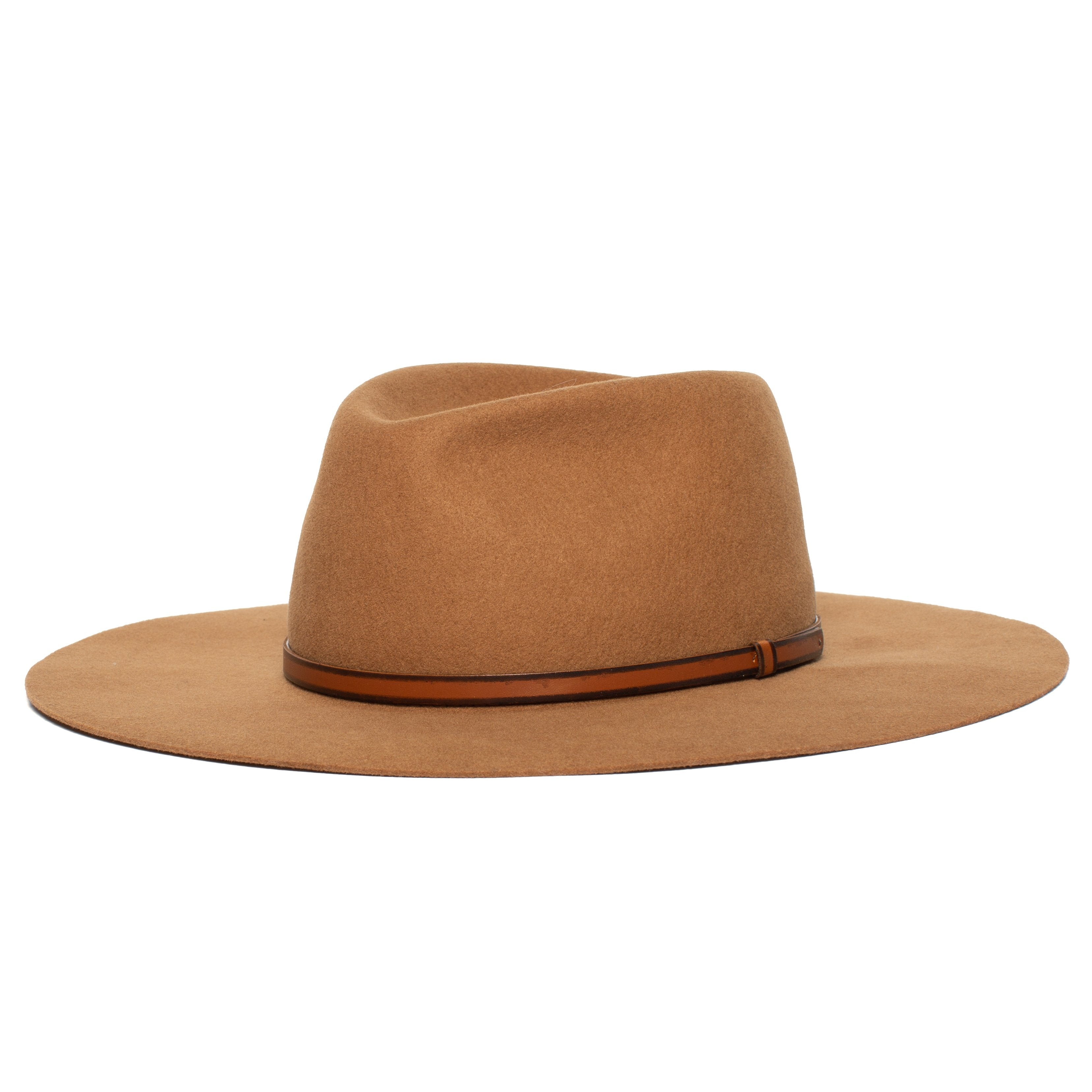 Goorin Bros. dirty dallas wool fedora Whiskey left side view