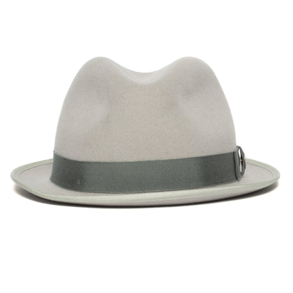 Goorin Bros. whisper to me wool diamond porkpie fedora Grey front view