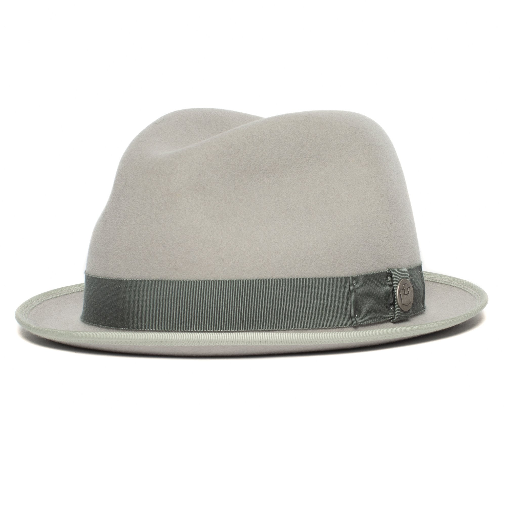 Goorin Bros. whisper to me wool diamond porkpie fedora Grey left side view