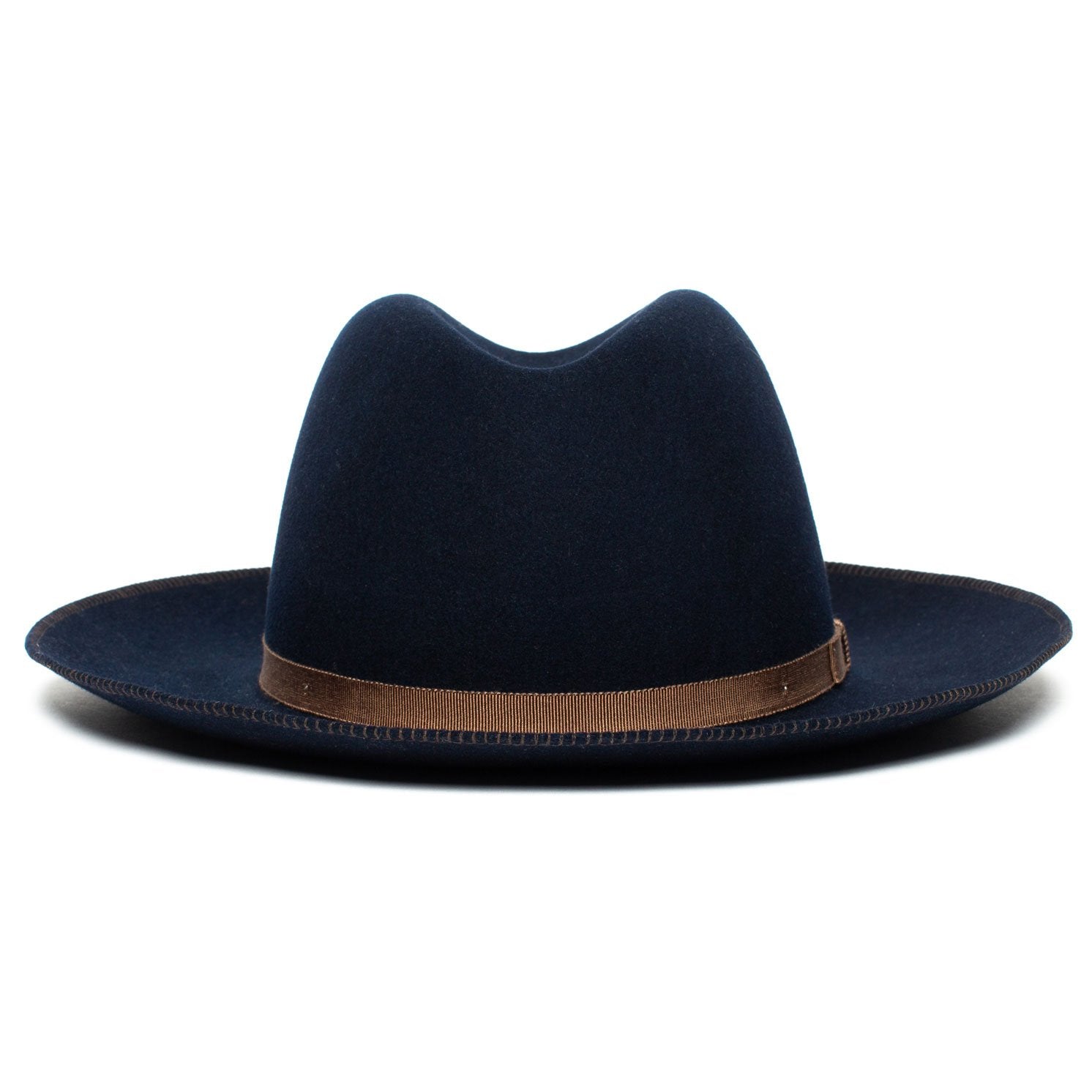 Goorin Bros. mr wilder wool diamond porkpie fedora Navy front view