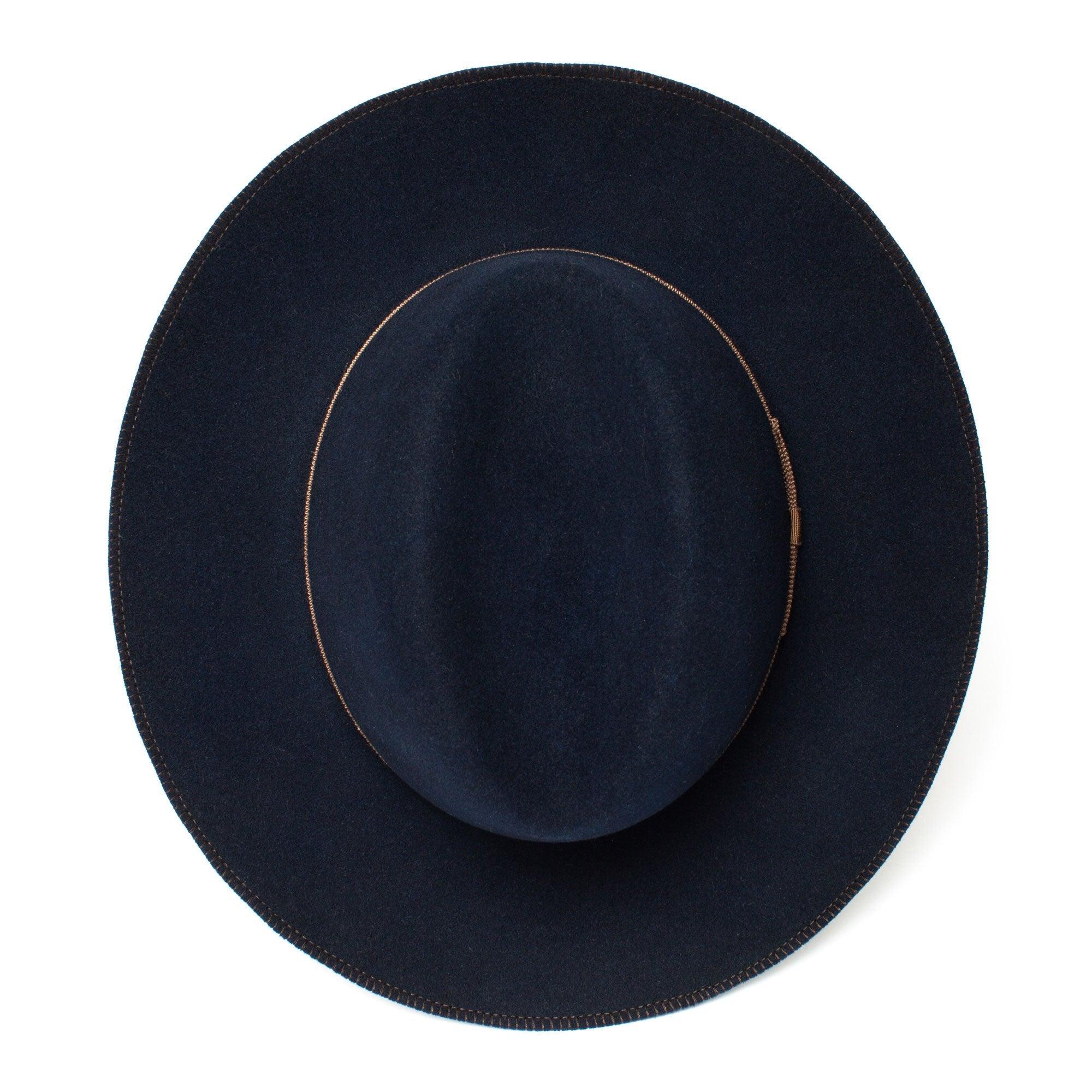 Goorin Bros. mr wilder wool diamond porkpie fedora Navy top view