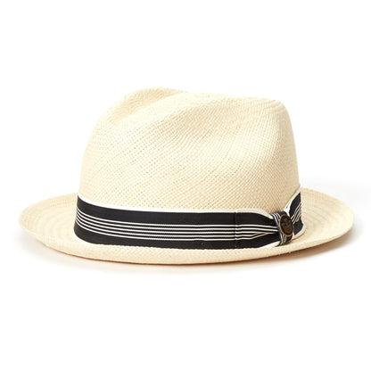 Goorin Bros. odis lee teardrop medium brim straw fedora hat Natural left side view