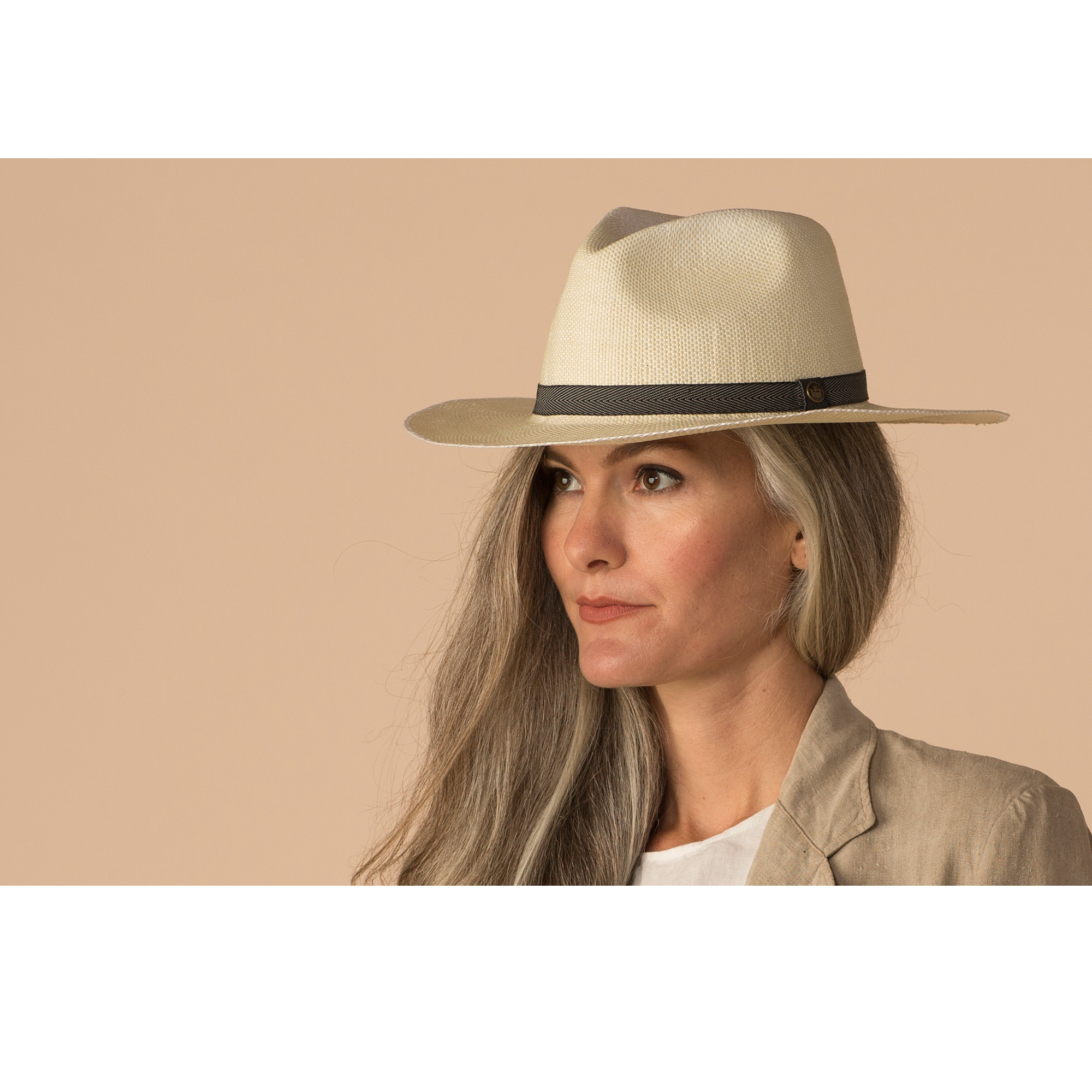 Goorin Bros. south beach straw wide brim fedora Natural  womens styling