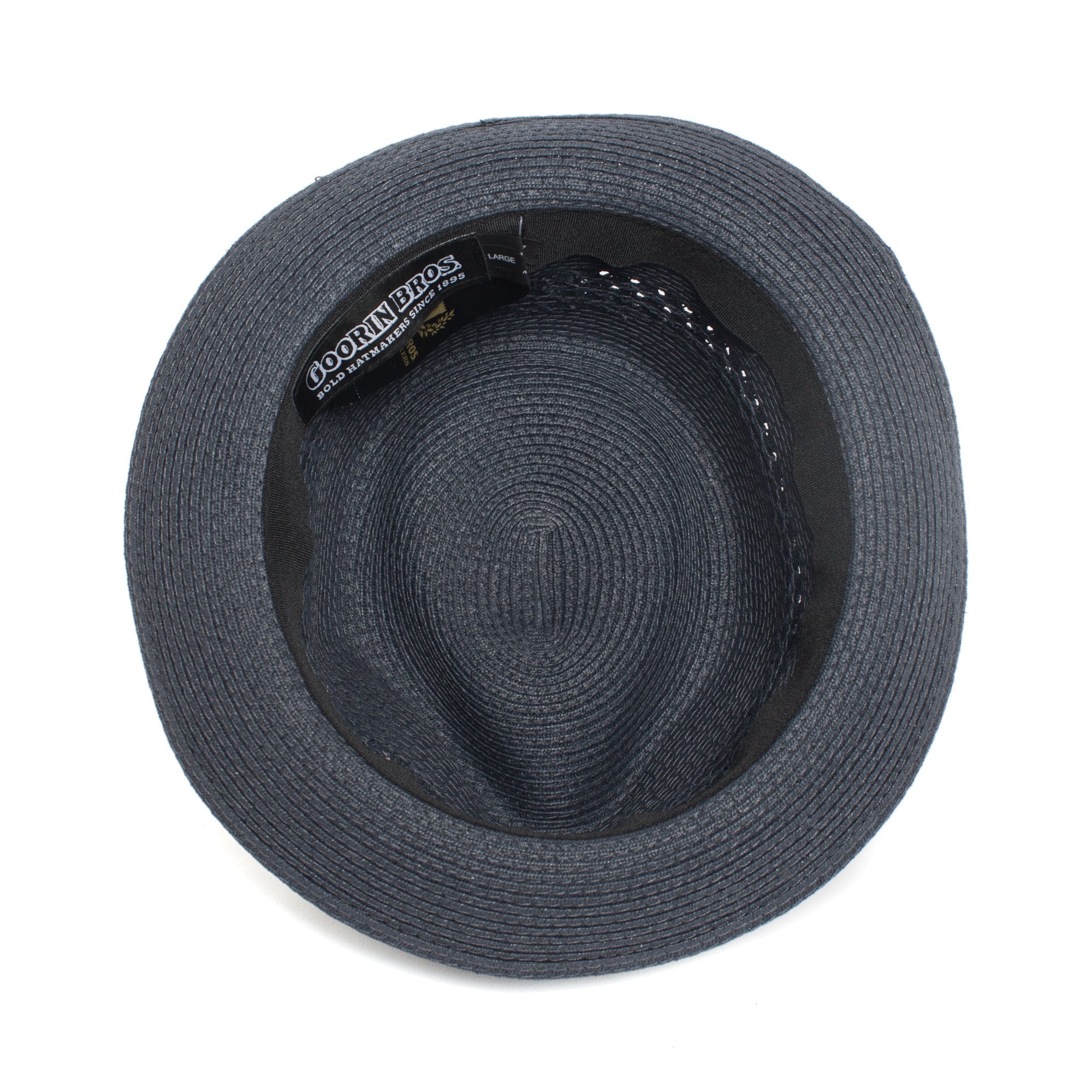 Goorin Bros. boogie straw a crown fedora Navy under view