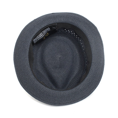 Goorin Bros. boogie straw a crown fedora Navy under view