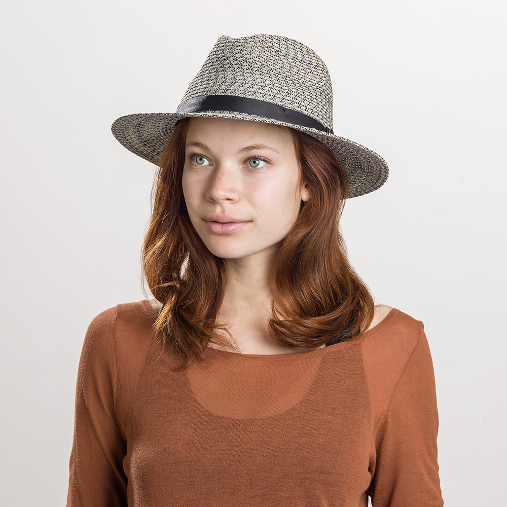 Goorin Bros. bottoms up straw wide brim fedora Creme  womens styling