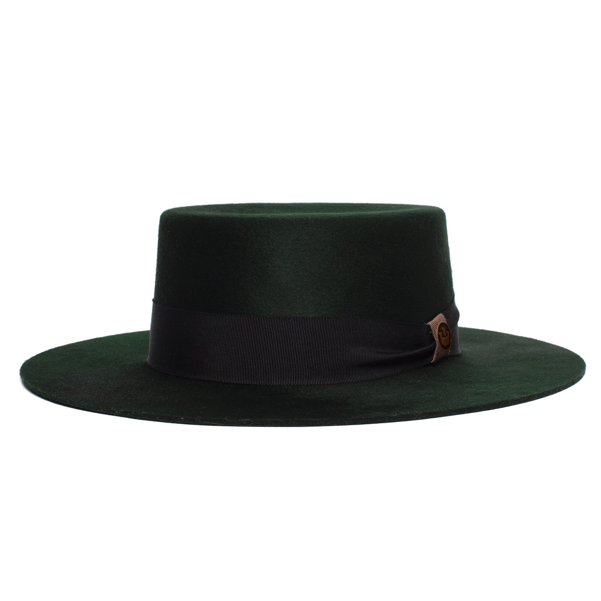 Goorin Bros. london sparkles wool wide brim boater Green left side view