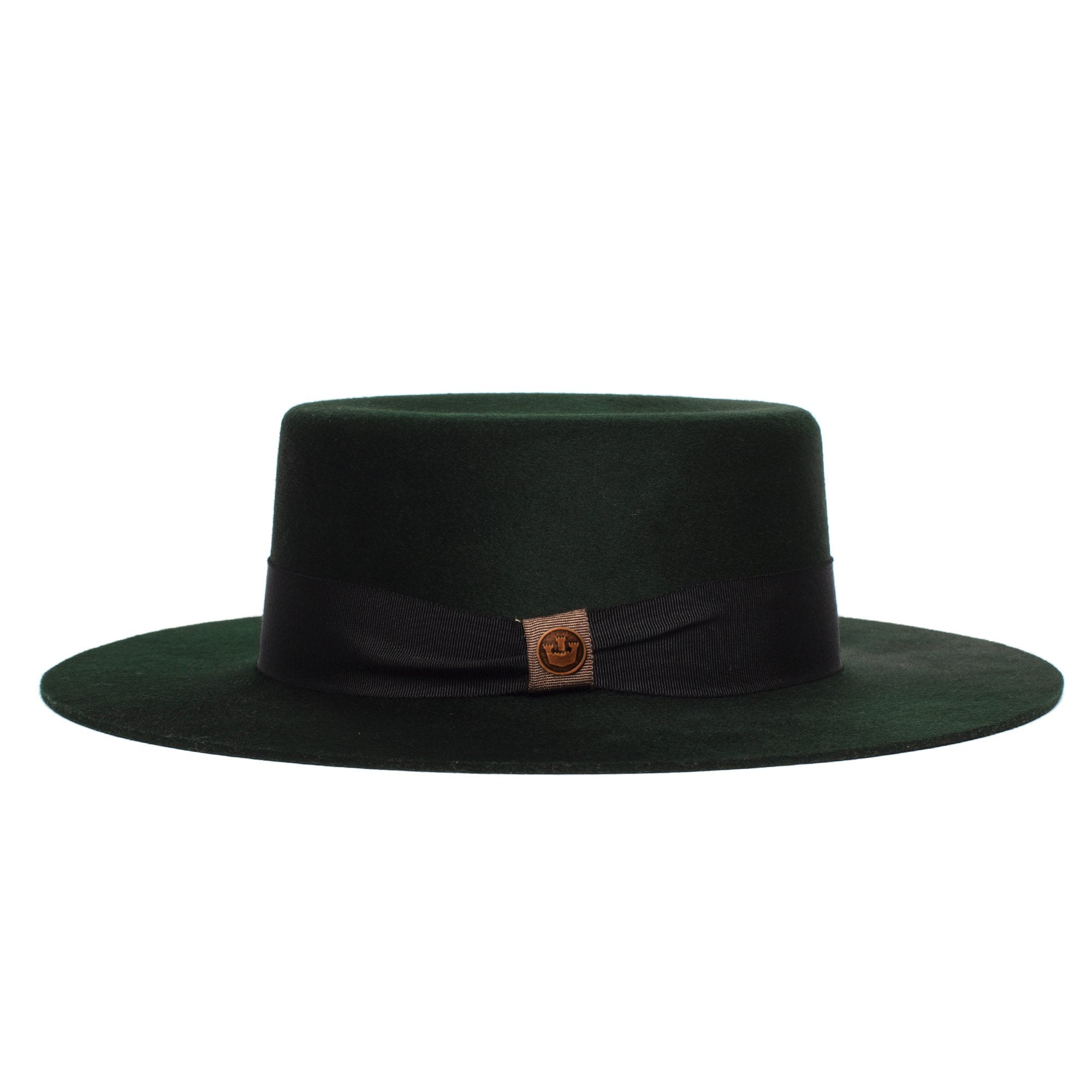 Goorin Bros. london sparkles wool wide brim boater Green side view