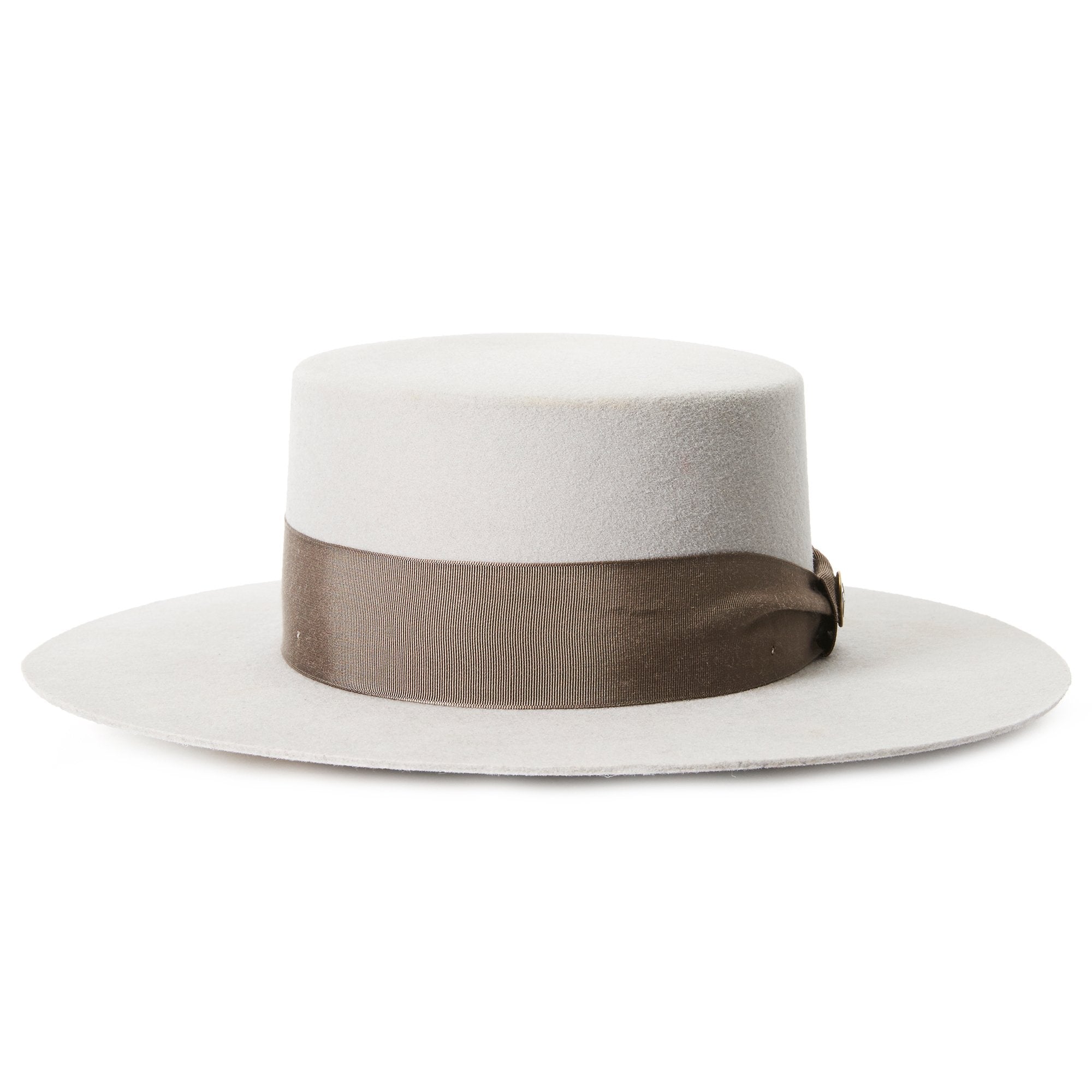 Goorin Bros. london sparkles wool wide brim boater Silver front view